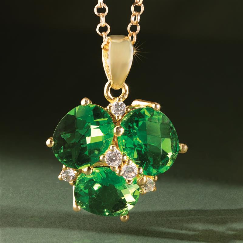 Three-of-a-Kind Helenite Pendant